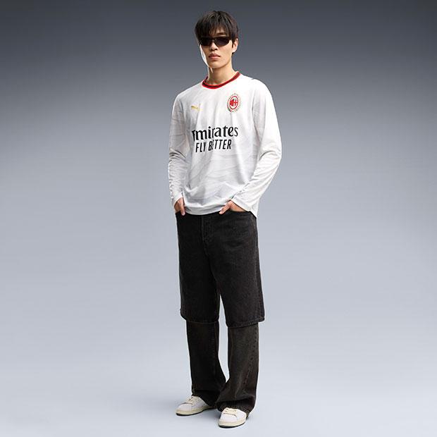 【激レア】ACミラン アウェイ 長袖 ヴィンテージ ユニフォーム PUMA（プーマ） 爆買!! ACミラン 26-27 アウェイ 長袖レプリカ