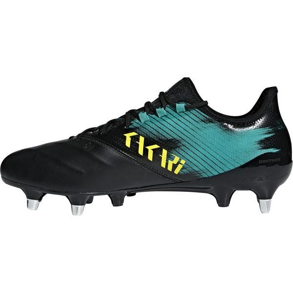  アディダス ラグビースパイク カカリライトSG ブラック adidas（アディダス） カカリライト SG コアブラック×ショックイエロー