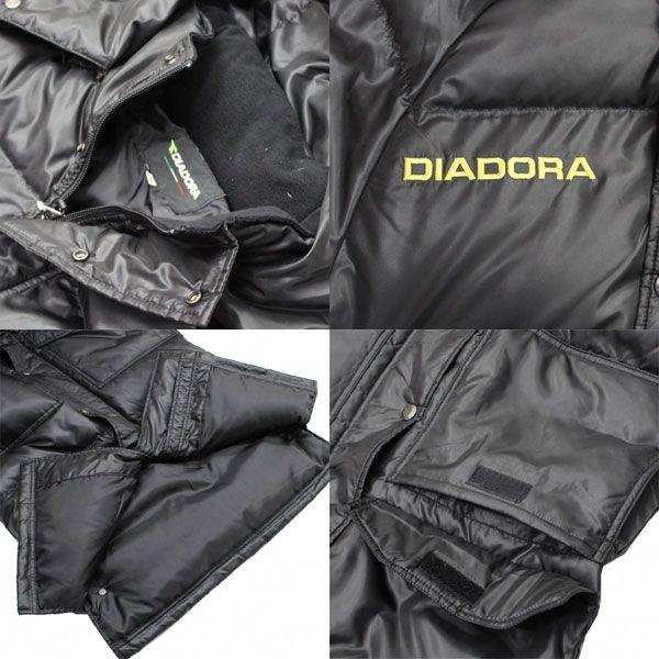 〇〇DIADORA スポーツウエア サッカー メンズ ダウンコート サイズO AD2160 ブラック 〇〇DIADORA スポーツウエア サッカー メンズ ダウンコート