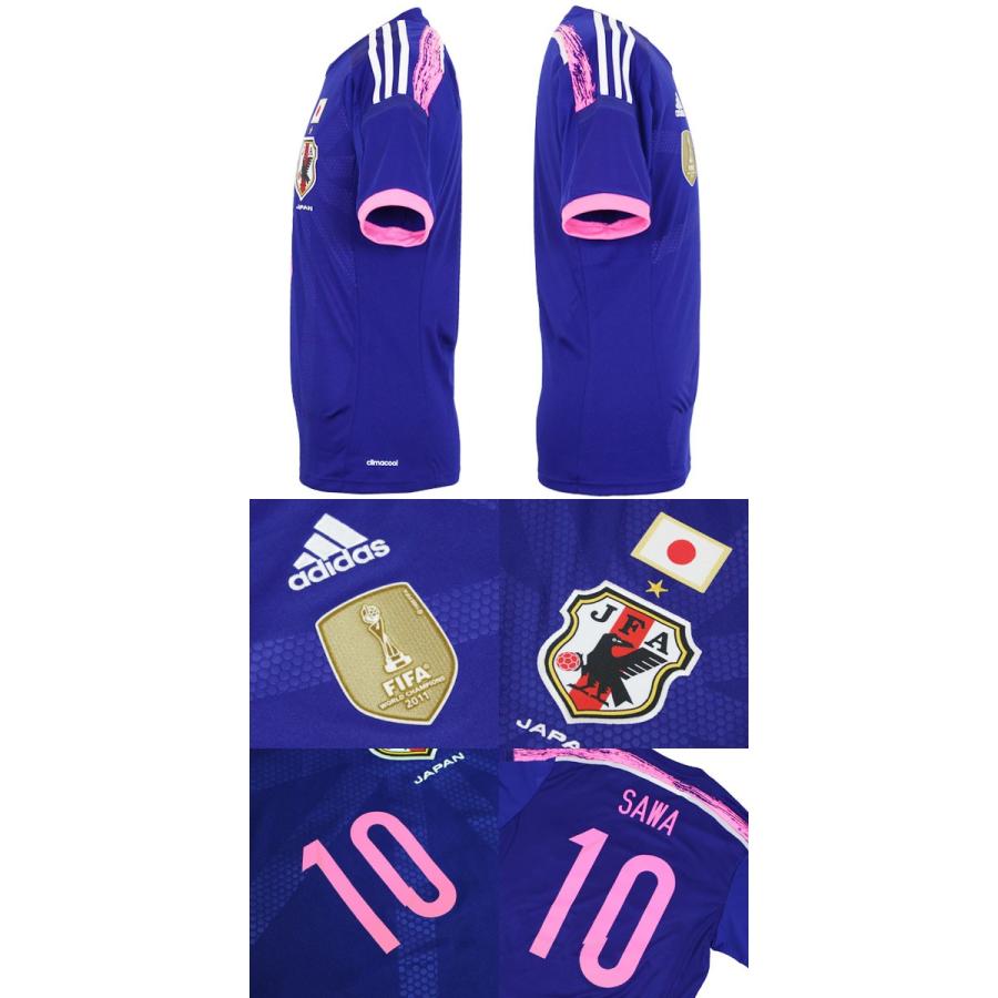adidas なでしこジャパン ピンクマーキング入り半袖レプリカ adidas なでしこジャパン ピンクマーキング入り半袖レプリカ