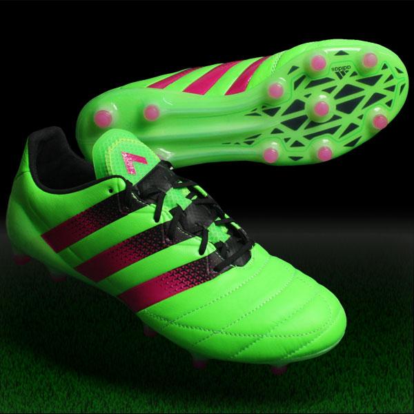 adidas エース 16.1 FG/AG LE ソーラーグリーン×ショックピンク