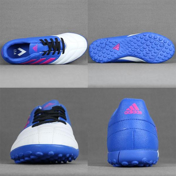 シューズ ace16.1 adidas（アディダス） ジュニア エース 17.4 TF J ブルー×ショック