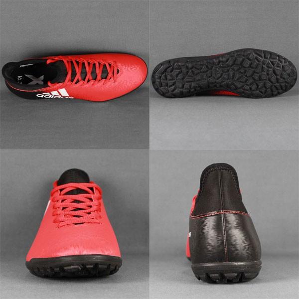 adidas（アディダス） エックス 16.3 TF レッド×ランニングホワイト