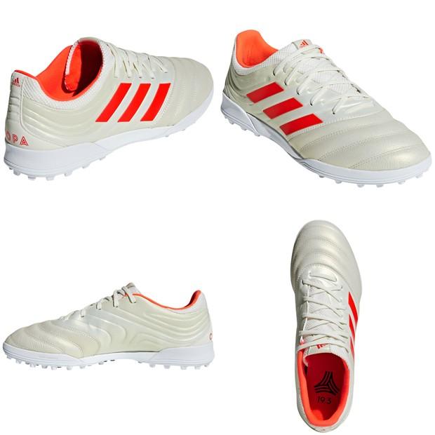 adidas（アディダス） コパ 19.3 TF オフホワイト×ソーラーレッド