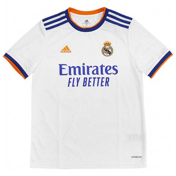 adidas ジュニア KIDS レアルマドリッド 21-22 ホーム 半袖レプリカ
