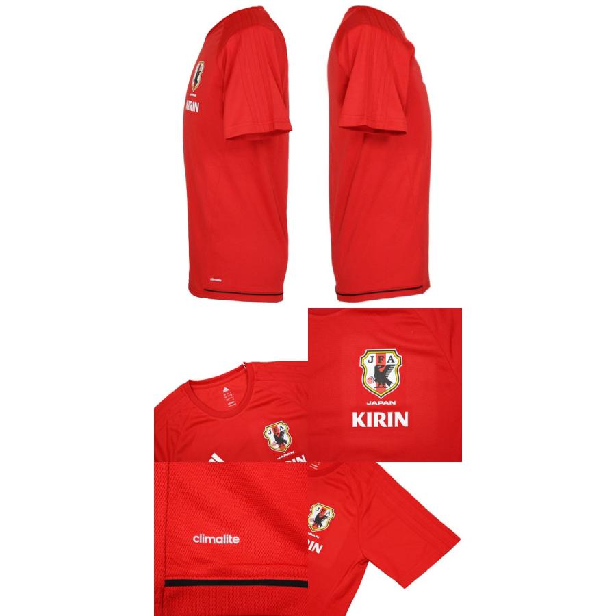 adidas（アディダス） サッカー日本代表 TIRO17 半袖Tシャツ レッド