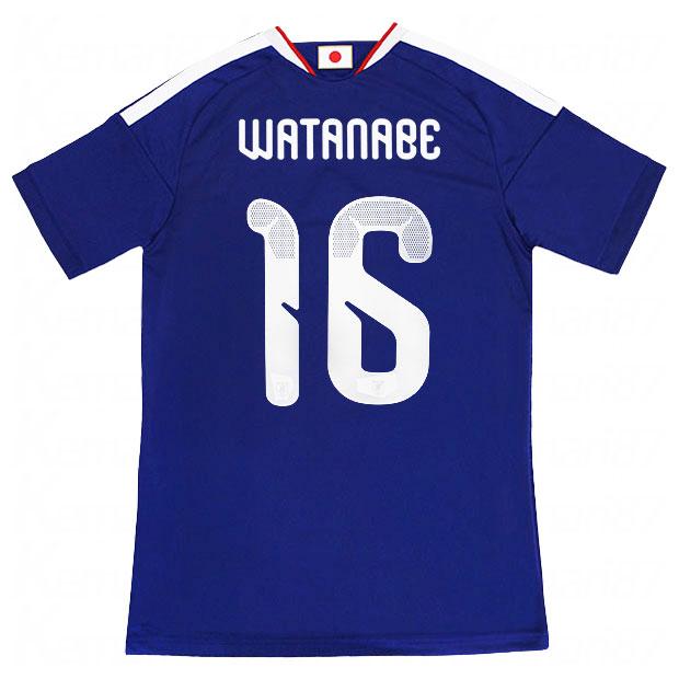 日本代表 アディダス 青 ホーム サッカーユニフォーム M adidas（アディダス） 爆買!! 背番号16 渡辺剛 サッカー日本代表 2026