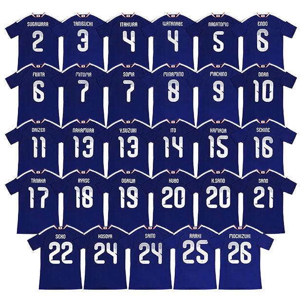 adidas（アディダス） ノベルティ対象 背番号マーク入り サッカー日本