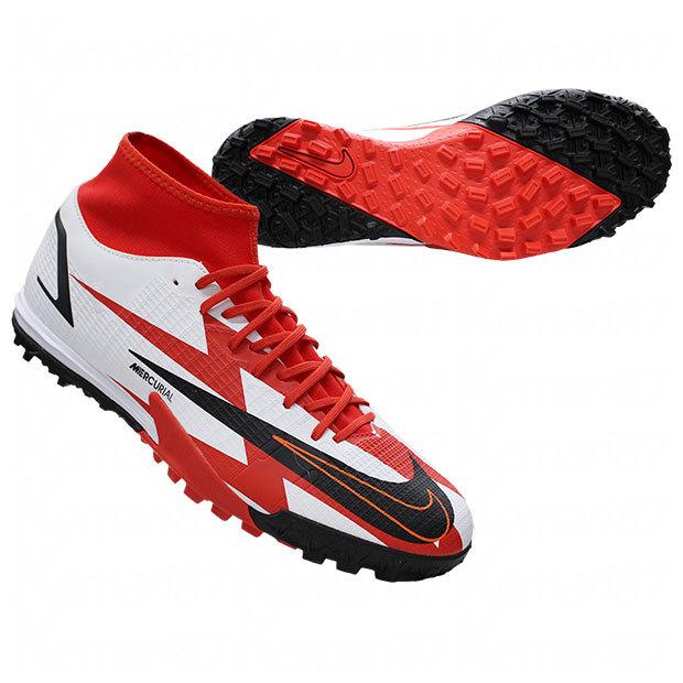 マーキュリアル スーパーフライ 8 アカデミー Cr7 Tf チリレッド ブラック サッカーフットサルトレーニングシューズdj46 Kingsfirearmsandmore