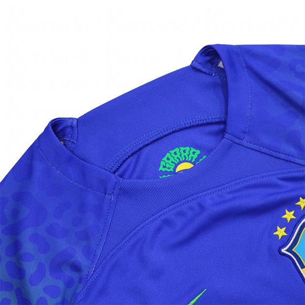 NIKE（ナイキ） ジュニア ブラジル代表 2022 アウェイ 半袖レプリカ 