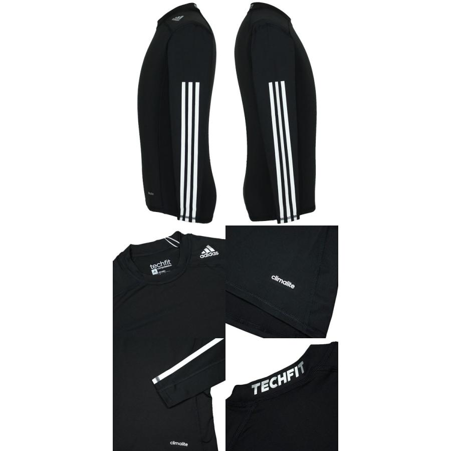 adidas（アディダス） テックフィット BASE 3Stripes ロングスリーブ