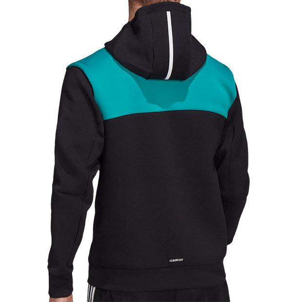 adidas レアルマドリッド ZNE ジャケット ブラック×ブラストエメラルド 