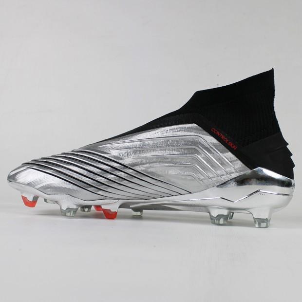 adidas（アディダス） プレデター 19+ FG シルバーメット×コアブラック