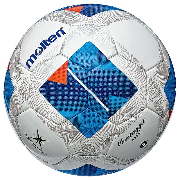 ヴァンタッジオ|4900|芝用　ホワイト×ブルー　【molten|モルテン】サッカーボール5号球f5n4900 molten（モルテン） ヴァンタッジオ 4900 芝用 ホワイト×ブルー