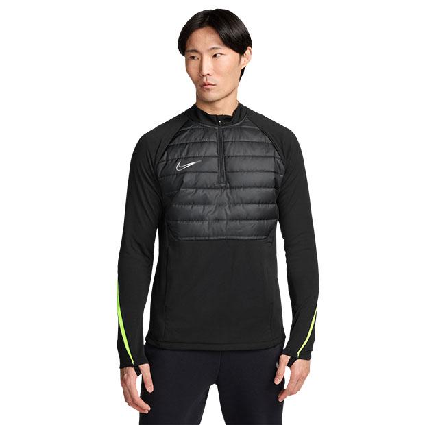 NIKE TF ACD DRL WW 長袖ドリルトップ ブラック×ボルト 【NIKE