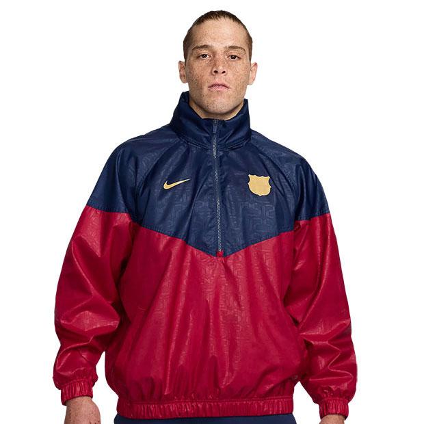 nike ナイキ サッカー バルセロナ ナイロンジャケット 新品未使用 NIKE - NIKE ナイキ バルセロナ バルサ ナイロンジャケット
