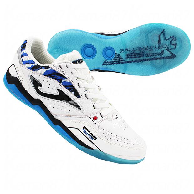 FS|リアクティブ|IN　ホワイト×ブルー　【JOMA|ホマ】フットサルシューズfsw2432in Joma（ホマ） FS リアクティブ IN ホワイト×ブルー 【JOMA|ホマ