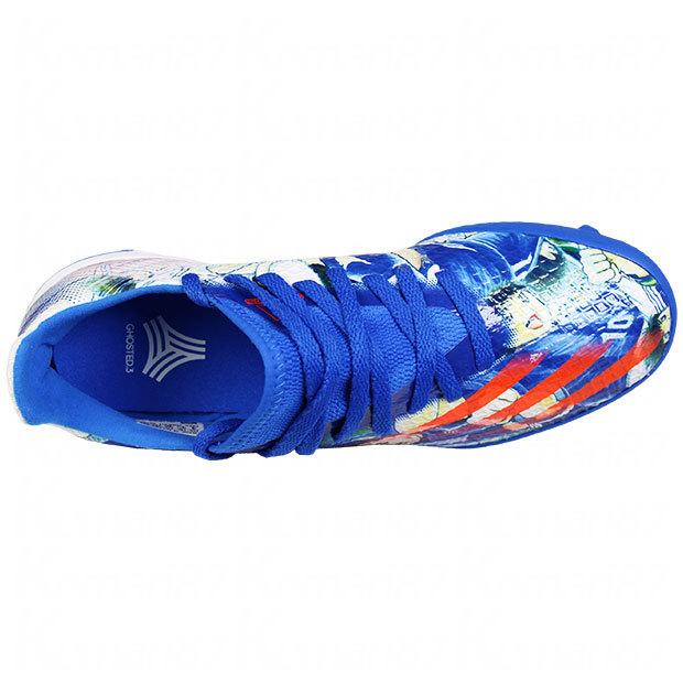 adidas Xゴースト GS) adidas X Ghosted.3 TF K 'Blue White' FW5838