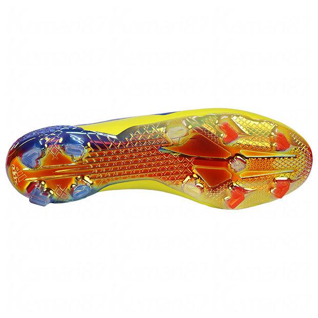 adidas（アディダス） エックス ゴースト+ FG ブルー×ビビッドレッド