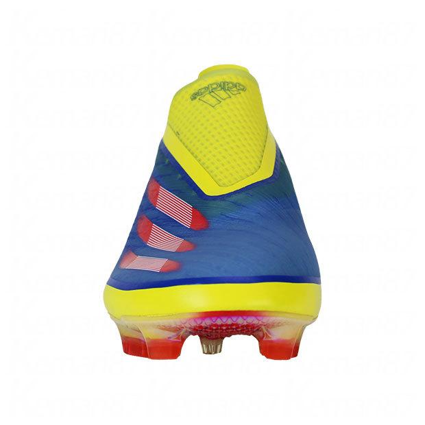 adidas（アディダス） エックス ゴースト+ FG ブルー×ビビッドレッド