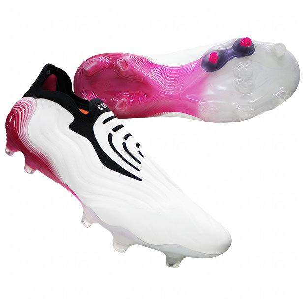 adidas COPA SENSEサッカーシューズ ホワイト/ピンク adidas（アディダス） コパ センス+ FG フットウェアホワイト×ショック