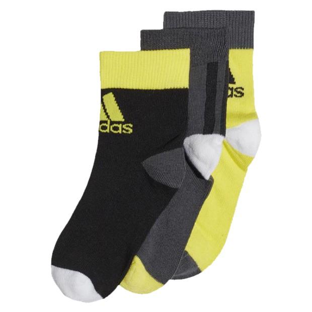 ジュニア キッズ アンクルソックス 3足組み グレー ブラック イエロー Adidas アディダス サッカーフットサルウェアーfxl11 Fn099 Kemari87 Paypayモール店 通販 Paypayモール