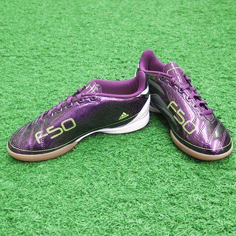 adidas（アディダス） F10 IN J カメレオンパープル×ホワイト