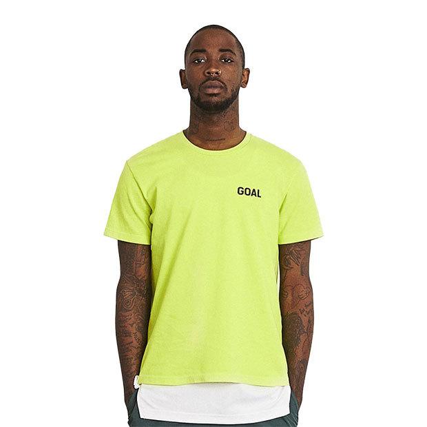 サッカーフィールド 半袖Tシャツ ライム 【GOALSTUDIO | ゴール