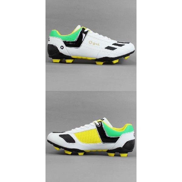 サッカーシューズ ホワイト/ゴールド/グリーン ASICS アシックス DS LIGHT X-FLY PRO ST(ホワイト×ゴールド