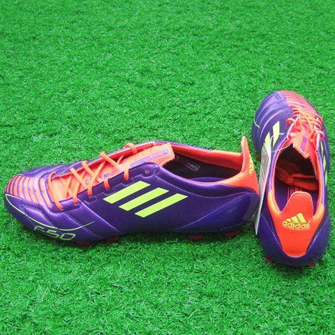 F50 アディゼロ TRX HG LEA　アノダイズパープル×エレクトリシティ　【adidas|アディダス】サッカースパイクg51579