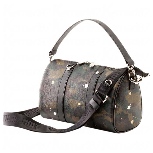 ミニボストンバッグ カーキカモ 【GENTIL BANDIT|ジャンティバンティ