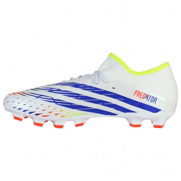 [アディダス] サッカースパイク エッジ.3 L HG/AG フットウェアホワイト/ソーラーイエロー/パワーブルー(GW0954) 28.0 cm adidas（アディダス） プレデター エッジ.3 L HG/AG フットウェア