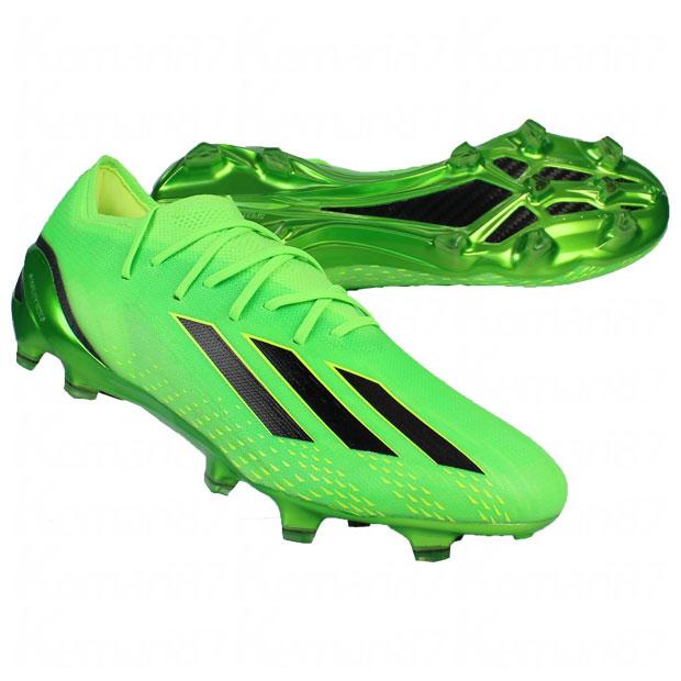 adidas エックス スピードポータル.1 FG ソーラーグリーン×コア adidas エックス スピードポータル.1 FG ソーラーグリーン×コア