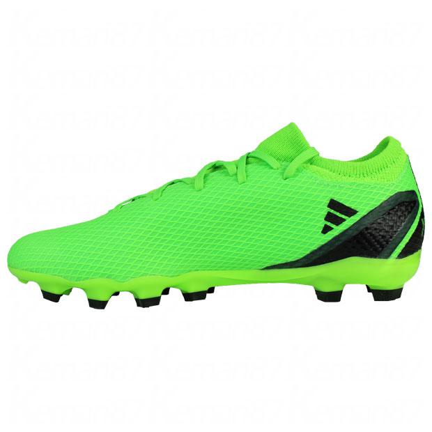 エックス スピードポータル.3 HG/AG ソーラーグリーン×コアブラック 【adidas|アディダス】サッカースパイクgw8478|kemari87|03