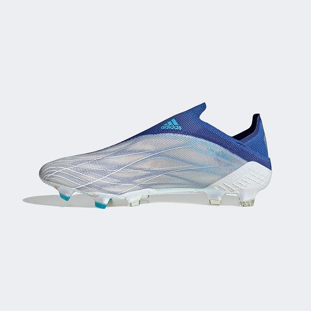 サッカーシューズ FG adidas アディダス エックス スピードフロー+ FG(ホワイト×ブルー