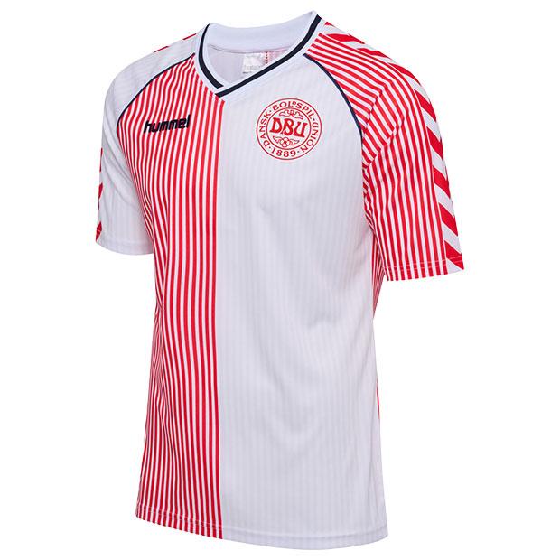 デンマーク代表 1986 アウェイ 半袖レプリカユニフォーム　【hummel|ヒュンメル】ナショナルチームレプリカウェアーhm221779-9001 hummel（ヒュンメル） デンマーク代表 1986 アウェイ 半袖レプリカ