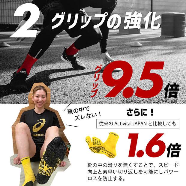 Activital PRO 超立体フットサポーター 【Activital|アクティバイタル】サッカーフットサルソックスhrd1054-6|kemari87|04