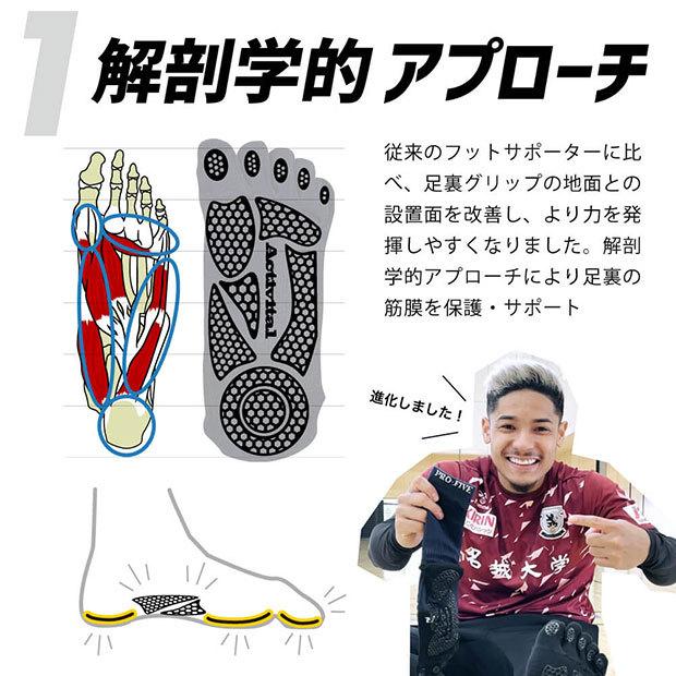 Activital PRO ファイブ 5本指フットサポーター 【Activital|アクティバイタル】サッカーフットサルソックスhrd1065-6|kemari87|03
