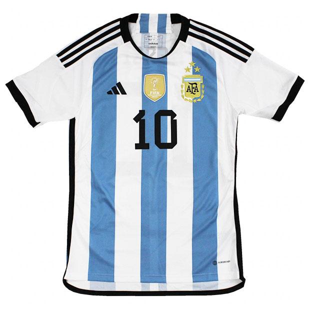アルゼンチン代表 2023 ホーム 半袖レプリカユニフォーム 3S　10.メッシ　【adidas|アディダス】ナショナルチームレプリカウェアーib35