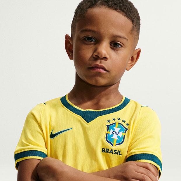 NIKE（ナイキ） 爆買!! ジュニア ブラジル代表 2026 ホーム 半袖