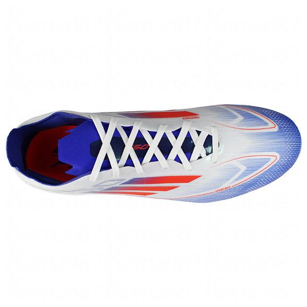 adidas F50 サッカースパイク ホワイト/ブルー/レッド adidas F50 League FG - White/Red/Blue – Third Coast Soccer
