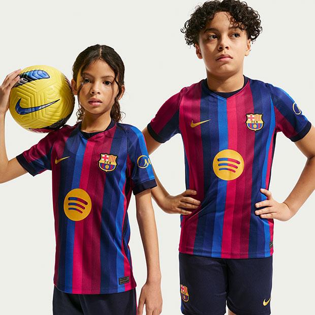 NIKE（ナイキ） ジュニア FCバルセロナ 26-27 ホーム 半袖レプリカ