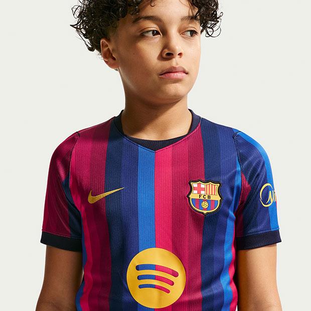 NIKE（ナイキ） ジュニア FCバルセロナ 26-27 ホーム 半袖レプリカ