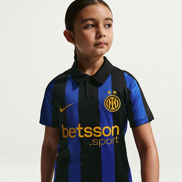 NIKE（ナイキ） ジュニア インテル 26-27 ホーム 半袖レプリカ