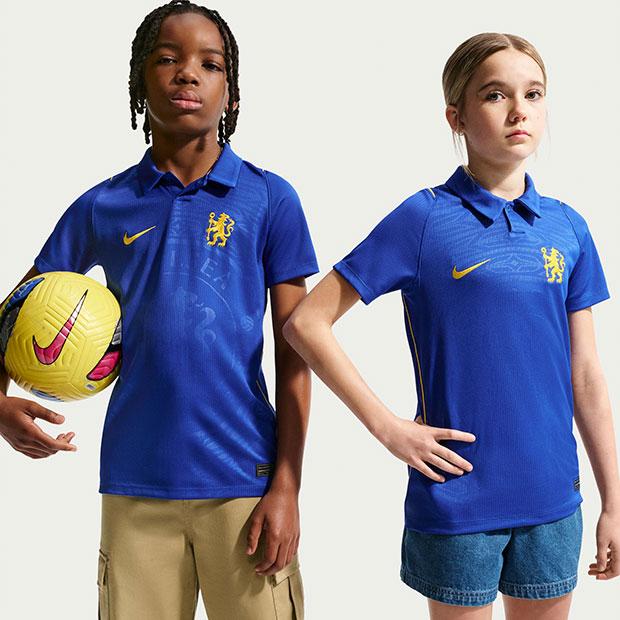 NIKE（ナイキ） ジュニア チェルシー 26-27 ホーム 半袖レプリカ