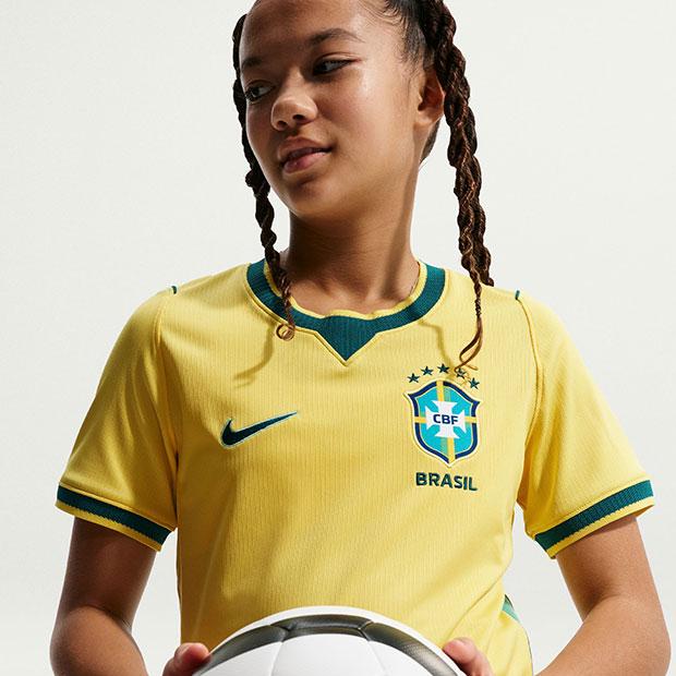 NIKE（ナイキ） ジュニア ブラジル代表 2026 ホーム 半袖レプリカ