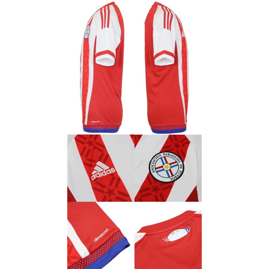 adidas アディダス サッカー パラグアイ代表 15 ホーム ユニフォーム adidas パラグアイ代表 2015 ホーム 半袖レプリカユニフォーム