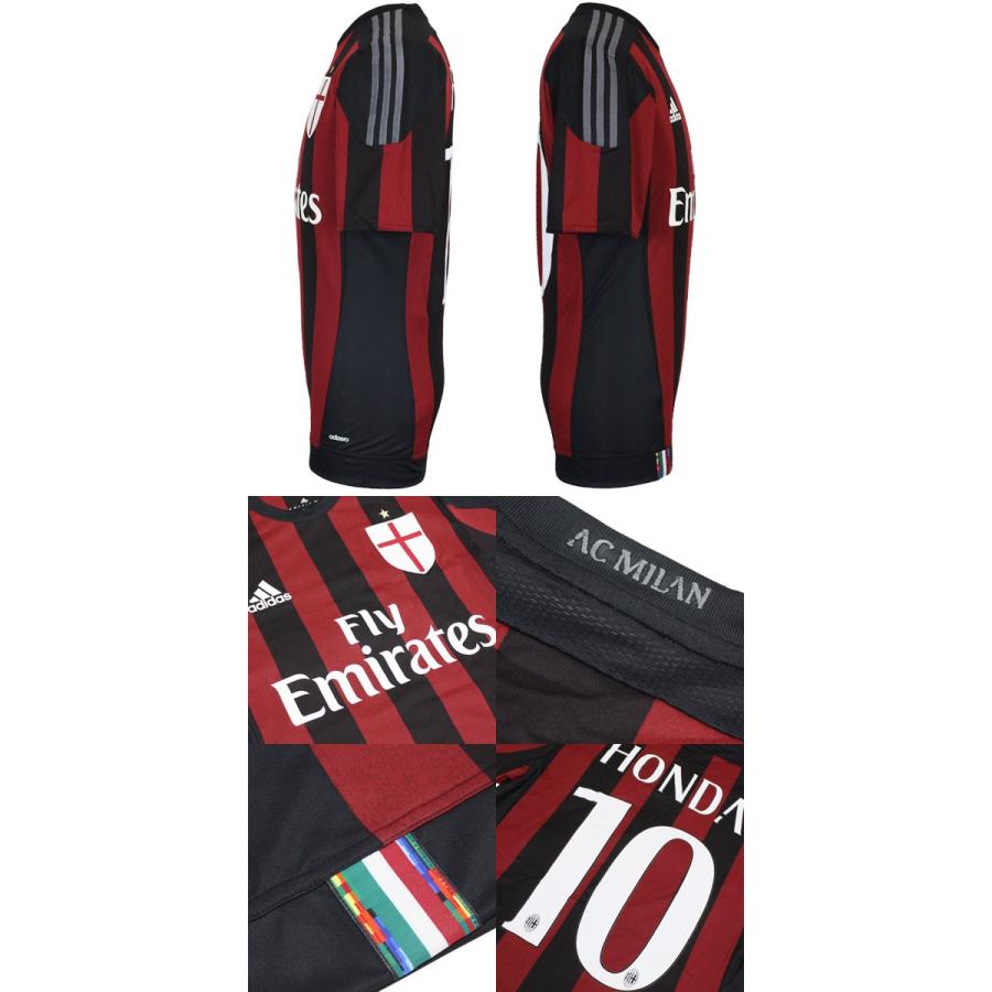 ACミラン　15/16　ユニフォーム　L　adidas 本田圭佑 adidas ACミラン 15/16 ユニフォーム ホーム 半袖 レプリカ #10