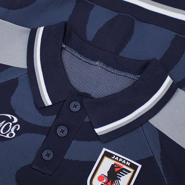 サッカー日本代表 INNOCENT LINE ニットポロシャツ SAMURAI BLUE
