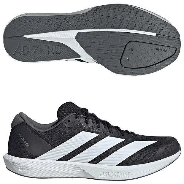 adidas ADIZERO ランニングシューズ ホワイト/ブラック adidas（アディダス） アディゼロ BK コアブラック×フットウェア